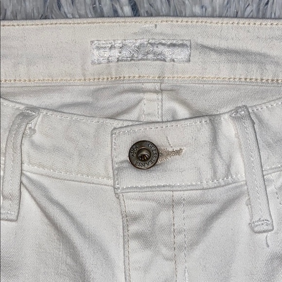 Guess Jeans White Flare Stretch Jeans 27x31 - Picture 5 of 11